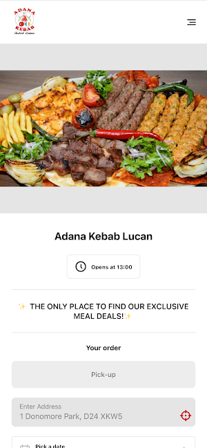 Adana Kebab Lucan Screenshot 0