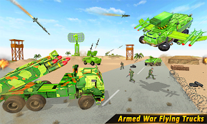 Flying missile Truck Attack: US Army Truck Driving Screenshot 3