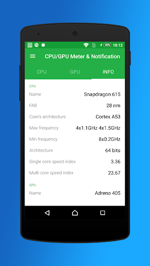 CPU/GPU Meter & Notification & Monitor & Stats Screenshot 3
