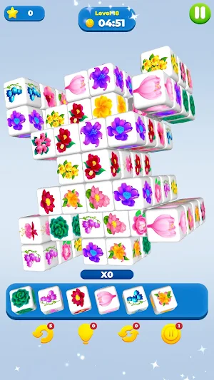 Flower Cube Quest: Tap Tiles Screenshot 1