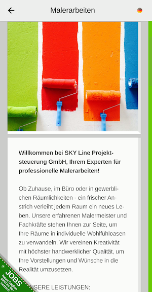 SKY Line Projektsteuerung Screenshot 3