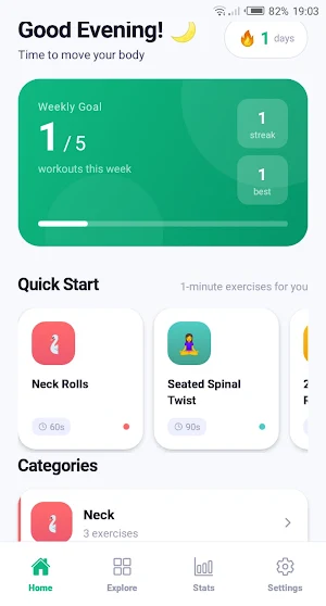 PoseMind - Micro-Workouts Screenshot 1