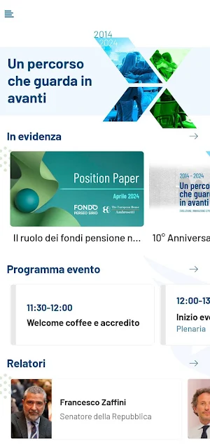 Fondo Perseo Sirio Eventi Screenshot 2