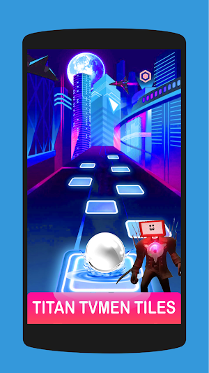 Cameraman Skibidi - Hop Tiles Screenshot 0