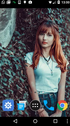 cute teenage girl wallpaper Screenshot 1