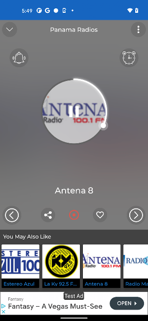 Panama Radio + Recorder Screenshot 1