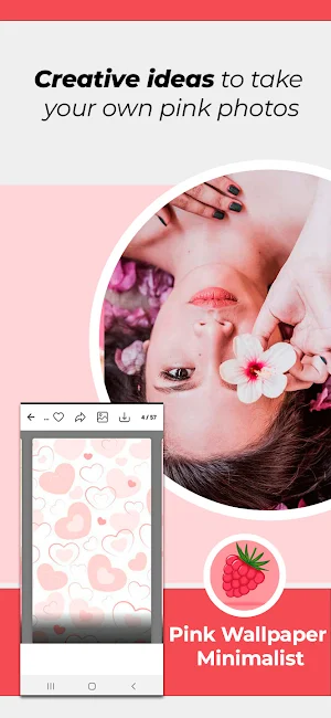 Pink Wallpaper Minimalist Screenshot 0