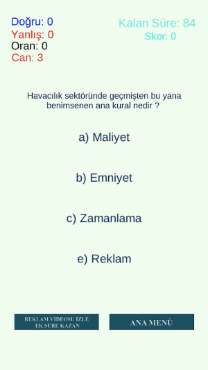 Havacılık Testi Screenshot 0