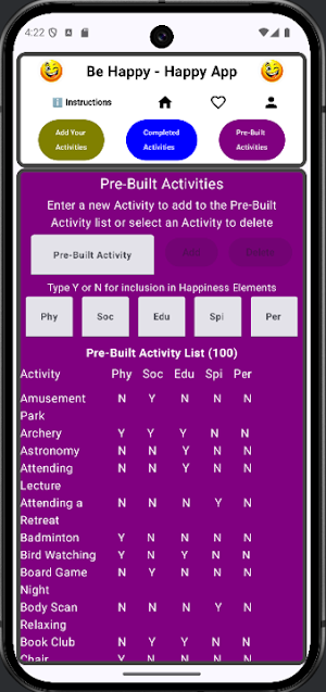 Be Happy - The Happiness App Screenshot 3