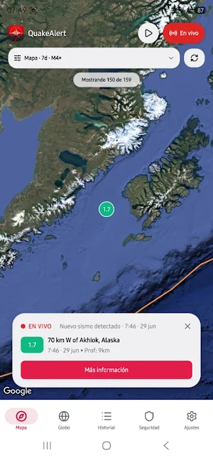 QuakeAlert: Earthquake Map Screenshot 2