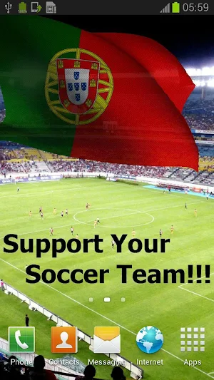 Portugal Flag Live Wallpaper Screenshot 0