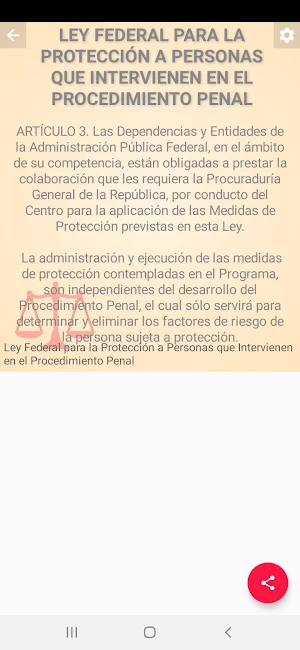 Ley Federal para la Protección a Personas Screenshot 3
