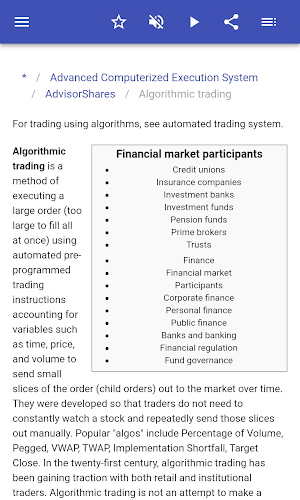Financial markets Screenshot 2