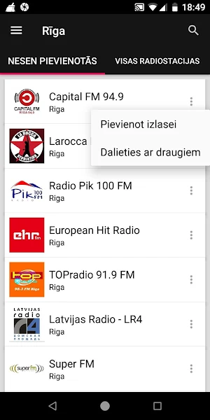 Riga Radio Stations - Latvia Screenshot 1