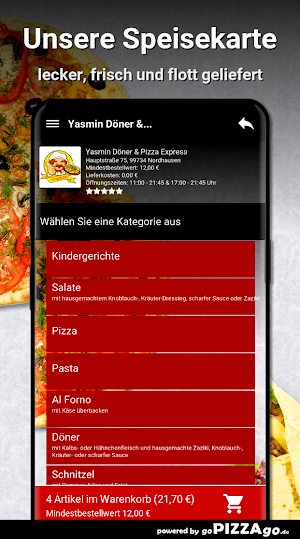Yasmin Döner-Pizza Nordhausen Screenshot 3