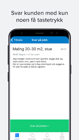 Mittanbud bedrift Screenshot 2