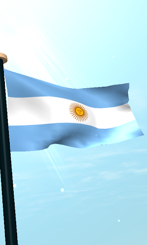 Argentina Flag 3D Free Screenshot 3