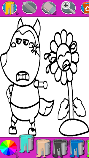 Drawing Wowlfo Coloring Book Screenshot 3