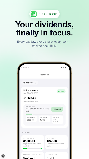 Dividend Tracker: FinSpryDiv Screenshot 0