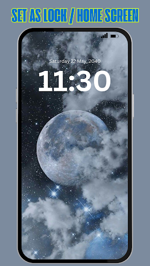 Moon Aesthetic Wallpaper 4K HD Screenshot 2
