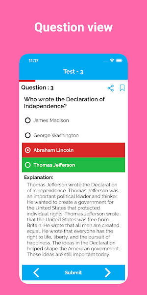 US Citizenship Prep Test 2023 Screenshot 1