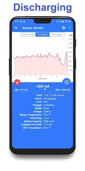 Battery Charging Monitor - Ampere Meter Screenshot 2