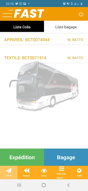 FAST (Ticket, Colis et Bagage) Screenshot 1