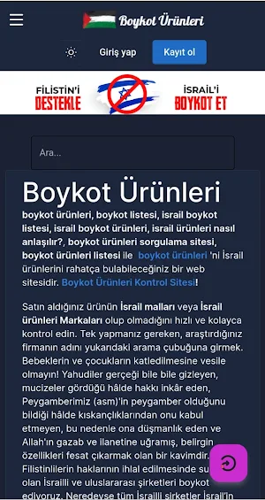 Boykot Ürünleri boykot listesi Screenshot 2