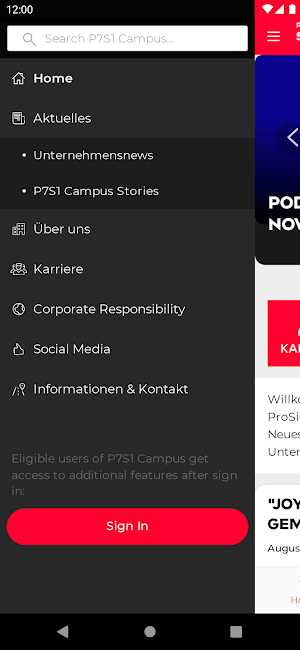 P7S1 Social Campus Screenshot 1