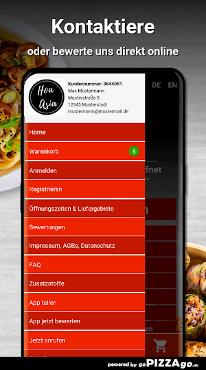 Hoa Asia Restaurant Hannover Screenshot 2