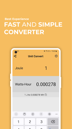 Joule to Watt-Hour Converter Screenshot 0