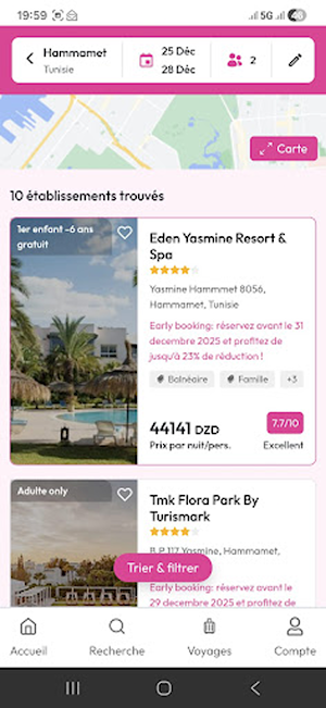 mondialbooking Screenshot 1