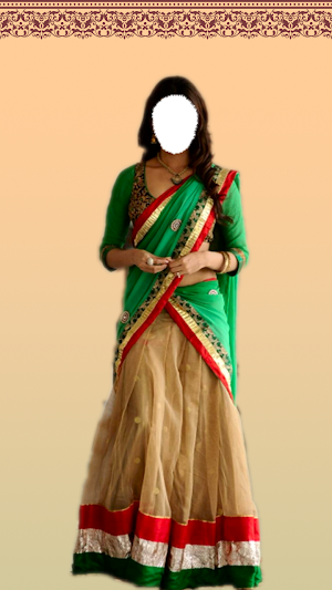 Half Saree Face Changer Screenshot 3