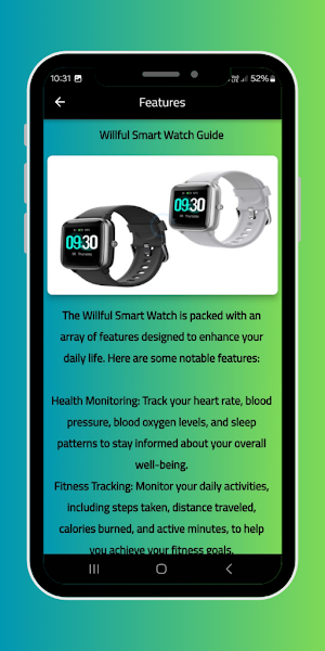 Willful Smart Watch Guide Screenshot 0