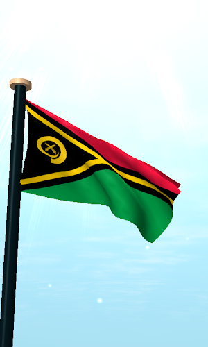 Vanuatu Flag 3D Live Wallpaper Screenshot 1