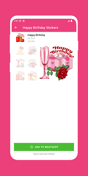 Happy Birthday Stickers Screenshot 3