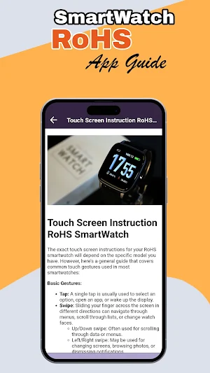 RoHS SmartWatch App Guide Screenshot 3