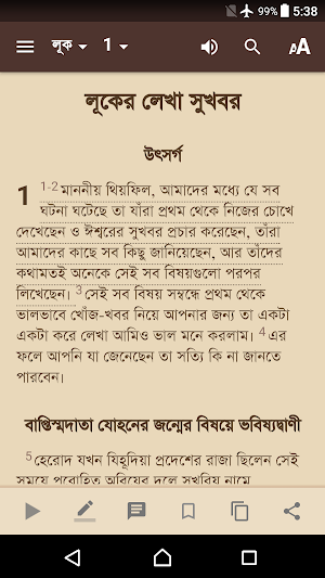 Bengali Bible (Common Language Version) Screenshot 3