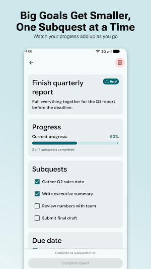Questify - Daily Quest Tracker Screenshot 1