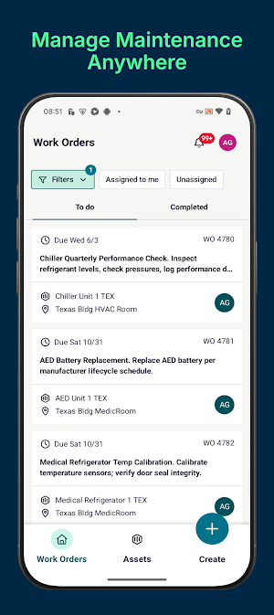 Maintenance Manager For MFG Screenshot 0