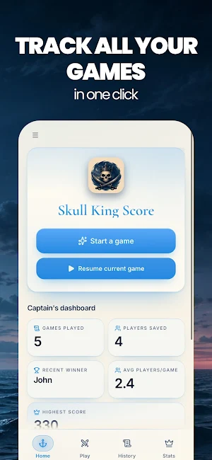 Skull King Scorekeeper Scoring Screenshot 1