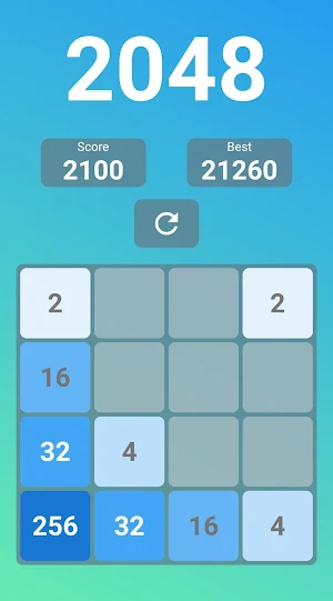 Flutter 2048 Screenshot 0