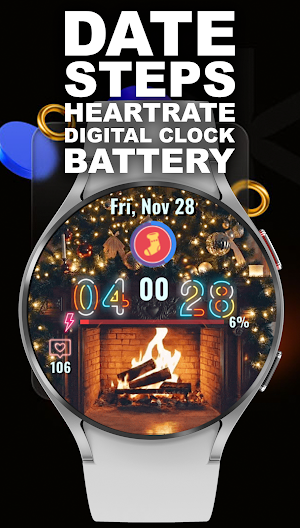 Animated Christmas Fireplace Screenshot 0