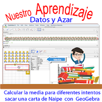 Media intentos diferentes para sacar carta  naipe