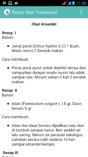Resep Obat Tradisional Screenshot 1