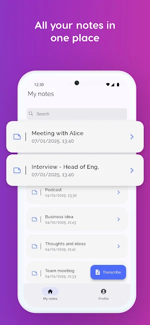 Scribe: Speech-to-text Screenshot 1