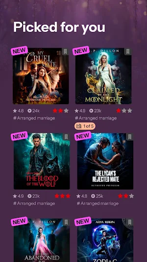MyLuna: Werewolf Romance Books Screenshot 1