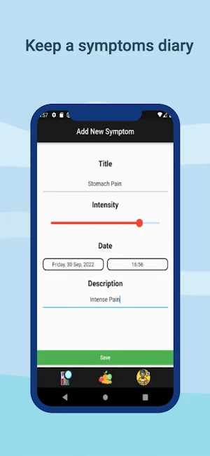 Food Intolerance Symptom Diary Screenshot 2