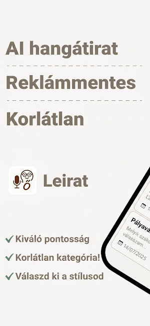 Leirat: AI hangátirat Screenshot 0