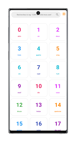 Learn french numbers 0 to 5000 Screenshot 0